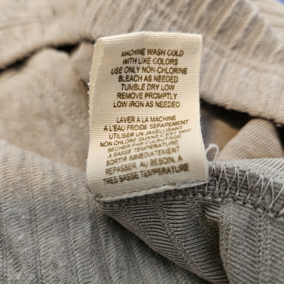 Free People Sleeveless Gray Ribbed Knit Mini Dress Size Small Petite - Picture 6 of 6